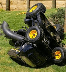 Tip A Lawn Mower On Its Side