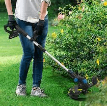 Cut Weeds With Lawn Mower
