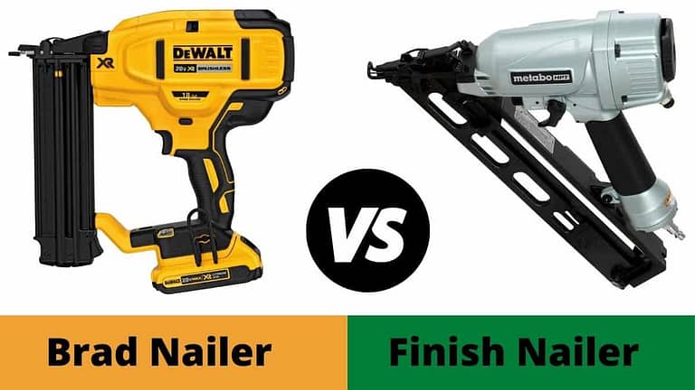 Brad Nailer vs Finish Nailer | Which Nail Gun to Use?