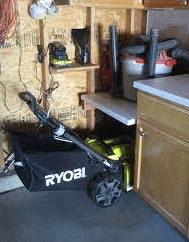 Store Lawn Mower In Garage
