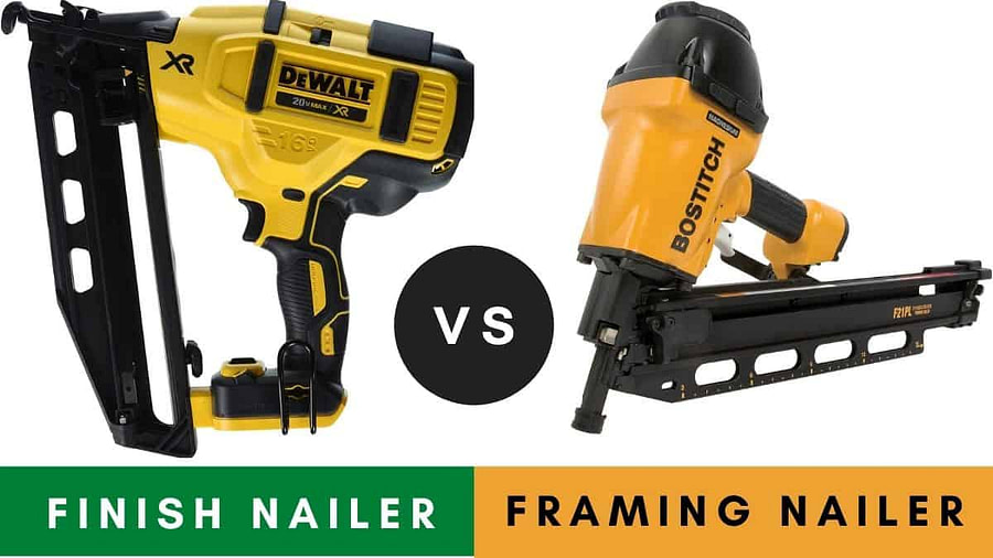 Finish Nailer VS Framing Nailer